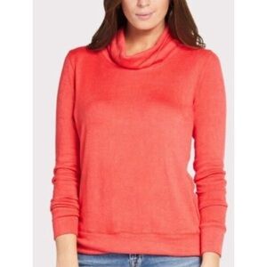 NWT Sunday in Brooklyn Cozy Cowl Pullover in Red Orange XL
